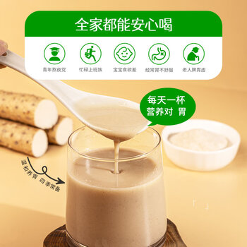 怀府人家 铁棍山药粉500g 淮山药粉怀山药代餐粉老年人营养品早餐河南特产