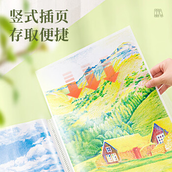 金得利A3/8K绘画收集册20页证书奖状收纳册文件夹资料册多层插页海报夹画夹美术作品集收藏夹白色CF811 金得利A3/8K绘画收集册20页证书奖状收纳册文件夹资料册多层插页海报夹画夹美术作品集收藏夹白色CF811