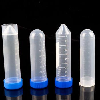 海斯迪克 HK-148 塑料离心管 带刻度EP管种子瓶 50ML圆底螺盖（50个）