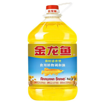 金龙鱼 葵花籽食用植物调和油4l/桶 葵花籽清香型食用油炒菜清香桶装
