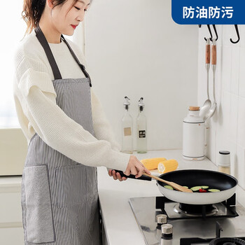 LYNN 加厚防水防油污围裙 可擦手男女通用厨房烘焙围裙