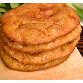 美乐途大油饼 宁夏特产 宁夏传统小吃 手工油饼子5个现炸好吃 原味5个