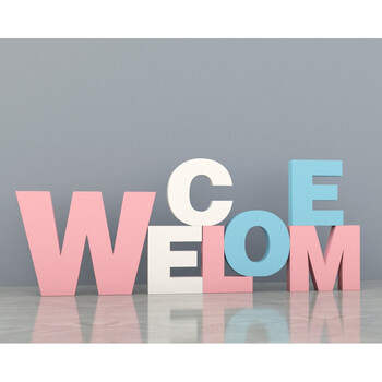 字母摆件简约风diy木塑英文字母装饰公司立体字定制现代内容备注