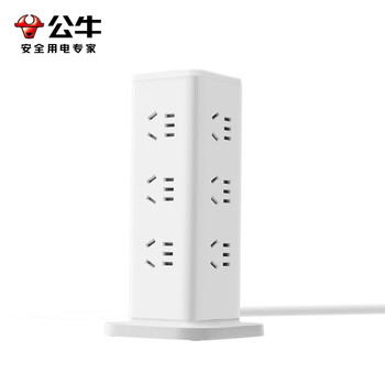 公牛(BULL)公牛立式插座 过载保护插排/插线板/接线板/宿舍家用 12位总控开关 全长1.6米 GNV-UL1012 白色 公牛(BULL)公牛立式插座 过载保护插排/插线板/接线板/宿舍家用 12位总控开关 全长1.6米 GNV-UL1012 白色