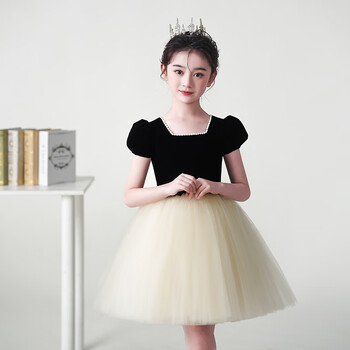 波西咪奇(boximiqi)六一儿童节演出服女童公主蓬蓬裙小学生大合唱团