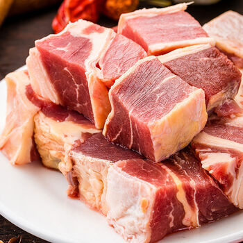 内蒙古大草原散养黄牛肉无骨黄膘牛腩新鲜冷冻肥瘦相间2500g 10斤