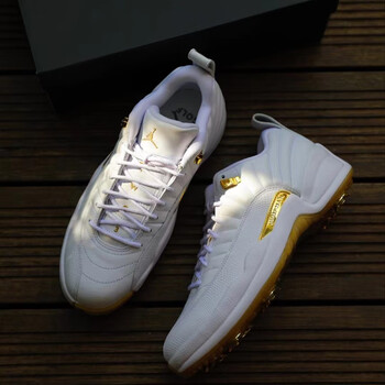 耐克nikeairjordan12lowgolfaj12白金低帮高尔夫球鞋dm0106117dm010