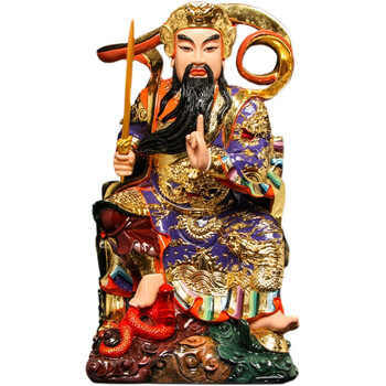 烨琪 树脂玄天上帝真武大帝上帝公祖师爷玄武帝君神像供奉摆件家用