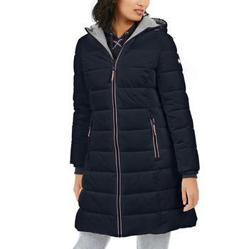 【海外直郵】tommy hilfigerwomens hooded puffer coat 圖片色 s