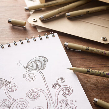 樱花(SAKURA)彩色针管笔勾线笔 005号0.20mm(蓝色) 日本进口签字笔绘图水笔 学生儿童美术绘画描边手绘设计