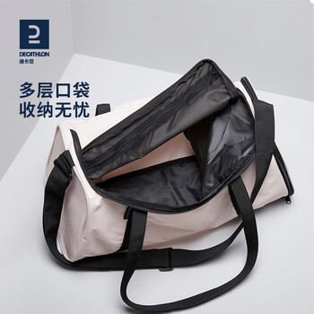 迪卡侬旅行女男拎包托特包单肩手提包【黑色】20升大容量均码-4279141