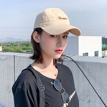 同款棒球帽女夏款春天女式帽子韩式春天洋气大头围大脸春季短发鸭舌帽