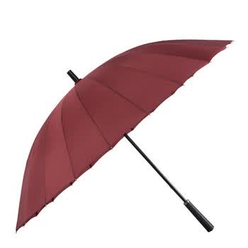 美度（MAYDU）长柄把雨伞大号加固加厚结实防风商务雨伞M5003枣红