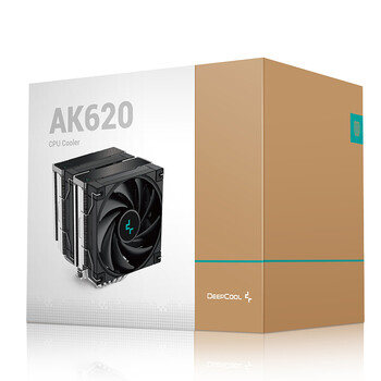 九州风神（DEEPCOOL）冰立方 AK620 CPU风冷散热器（镀镍六热管/260W散热/FDB风扇/矩阵鳍片）