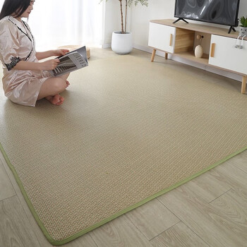 布迪思凉席地毯客厅卧室防滑毯家用游戏毯 夏季日式榻榻米毯子 绿芝麻