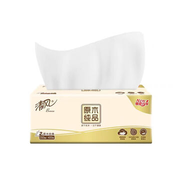清风 硬盒抽取式纸巾 2层200抽36盒整箱商务酒店办公会议  B338C3N