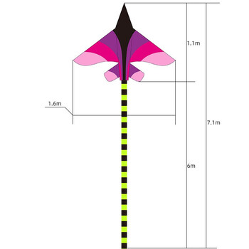 潍坊大草原风筝微风易飞儿童风筝弭黎飞机风筝粉色