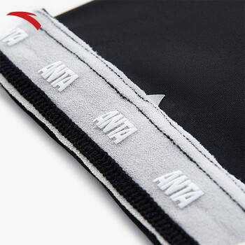 安踏（ANTA）冰袖男女通用冰丝防晒防紫外线袖套跑步骑行钓鱼护手臂 黑色L码