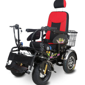 电动轮椅车老人残疾人双把四轮越野全自动多功能标配48v20a续航4050
