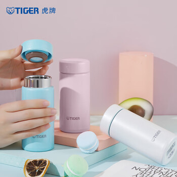 虎牌（TIGER）保温杯梦重力不锈钢真空水杯MMP-J20C-PS 200ML 贝壳粉