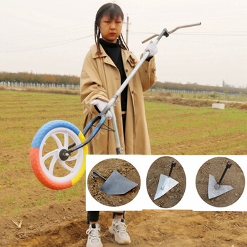 德骊嘉翻地松土神器农用工具小型开沟机耕地除草锄草手推耘锄翻土犁地