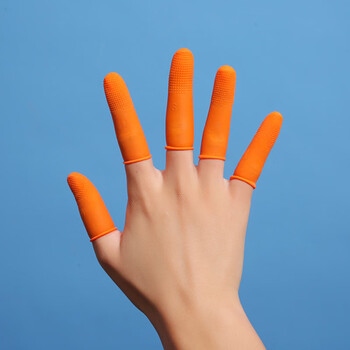 簌禧定制适用手指套护指防护耐磨加厚防滑硅胶橡胶受伤护甲手指头套