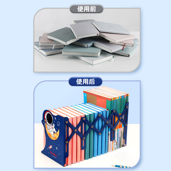 【开学必备】猫太子 可伸缩书立架 小学生桌面书本收纳架书架桌上折叠简易阅读书夹书靠书挡板教室课桌置物架儿童文具