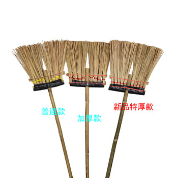竹扫把加厚特厚硬户外用扫石子院子笤帚天然植物竹扫帚工厂 短竹扫把普通款较薄【图片 价格 品牌 报价】-京东