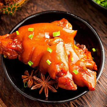 猪手红烧猪蹄380/450克整只带筋卤味熟食菜肴 猪手450克 整只带筋