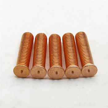 镀铜焊接螺丝 焊钉点焊螺栓螺丝柱 储能焊用螺丝m3m4m5m6m8m10 浅黄色