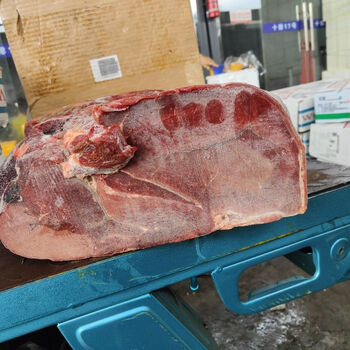 新鲜冷冻牛前肉50斤生牛肉前驱实拍图纯干货不含水证件齐全苏浙沪皖
