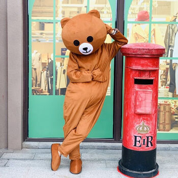 喵末 网红熊人偶服布朗熊卡通玩偶服抖音幼儿园发传单套装表演道具