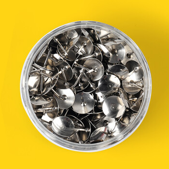 递乐 金属图钉按钉圆形绘画图钉软木画板按钉大头钉墙钉办公用品 图钉300枚装/筒2220 递乐 金属图钉按钉圆形绘画图钉软木画板按钉大头钉墙钉办公用品 图钉300枚装/筒2220