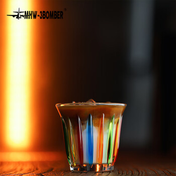 MHW-3BOMBER轰炸机[礼物]咖啡玻璃杯澳白杯拿铁杯水杯Dirty杯子手绘