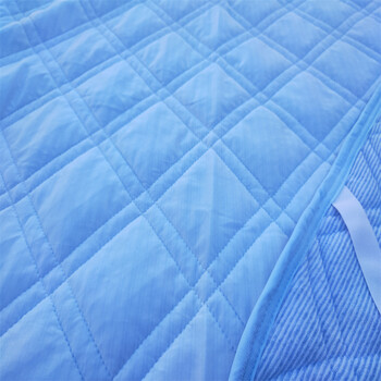 日单黑科技夏季超冷感三度冰丝双人床垫 床单180*200cm可固定 天蓝色