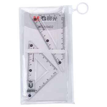 晨光(M&G)文具优品套尺尺子套装小学生考试 4件套(直尺15cm+三角尺*2+量角器)ARLN0402中考高考 晨光(M&G)文具优品套尺尺子套装小学生考试 4件套(直尺15cm+三角尺*2+量角器)ARLN0402中考高考