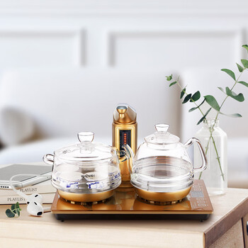 金灶(KAMJOVE)电热水壶 家用全智能自动上水玻璃烧水壶 泡茶专用恒温电水壶 【0.8L+0.6L】G9 金灶(KAMJOVE)电热水壶 家用全智能自动上水玻璃烧水壶 泡茶专用恒温电水壶 【0.8L+0.6L】G9