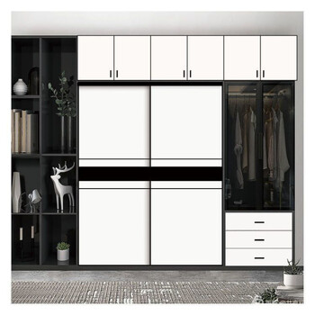 乔定制衣柜门推拉门移门做滑移门极简耐磨板现代简约北欧衣橱门柜门