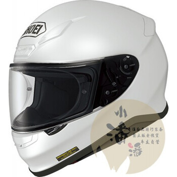 7黑蚂蚁现货shoeiz7摩托车跑车赛道z7全盔头盔猫电源键黑蚂蚁仙鹤白色