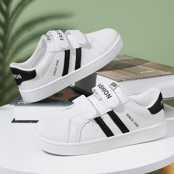 千展婕512岁小朋友穿专卖儿童低帮板鞋贝壳鞋男童白色运动鞋小白鞋