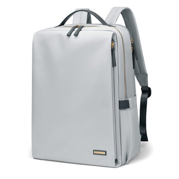 高尔夫（GOLF）双肩包女15.6英寸笔记本电脑包旅行背包书包商务出差行李包摩登灰