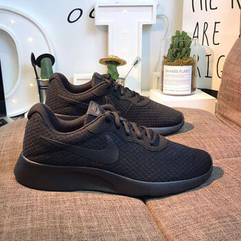 耐克伦敦5代rosherun运动休闲跑步鞋网面透气轻便男舒适韩版全黑36