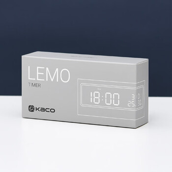 KACO乐迈智能电子闹钟创意儿童学生用夜光大屏幕大数字温湿度显示多功能白色K1422