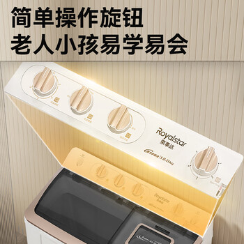 荣事达（Royalstar）洗衣机 12公斤双筒家用双缸半自动双桶洗衣机大容量甩干机  RP12030J