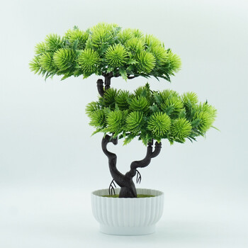 新款仿真花摆件桌面假花盆栽客厅室内绿植花卉盆景植物结婚礼物绿色