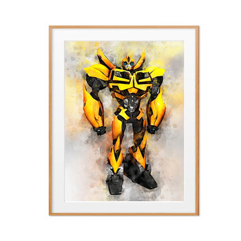 变形金刚装饰画变男生儿童房床头卧室房间壁画擎天柱大黄蜂海报挂画