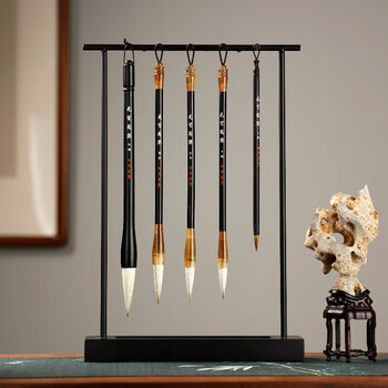 漢墨 书法毛笔套装 笔墨纸砚狼兼毫初学者入门16件套装 文房四宝高档送礼礼盒