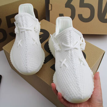 mlb椰子鞋350满天星网面透气运动鞋子纯白冰淇淋蒲田潮流百搭 全白