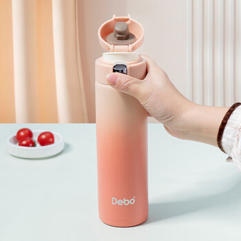 Debo徳铂保温杯304不锈钢男女学生便携水杯子大容量车载杯弹跳杯 Debo徳铂保温杯304不锈钢男女学生便携水杯子大容量车载杯弹跳杯