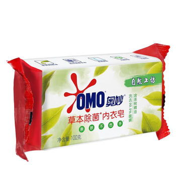奥妙茶树内衣皂100g*2块+超效洗衣皂206g 新旧包装 亲肤杀菌